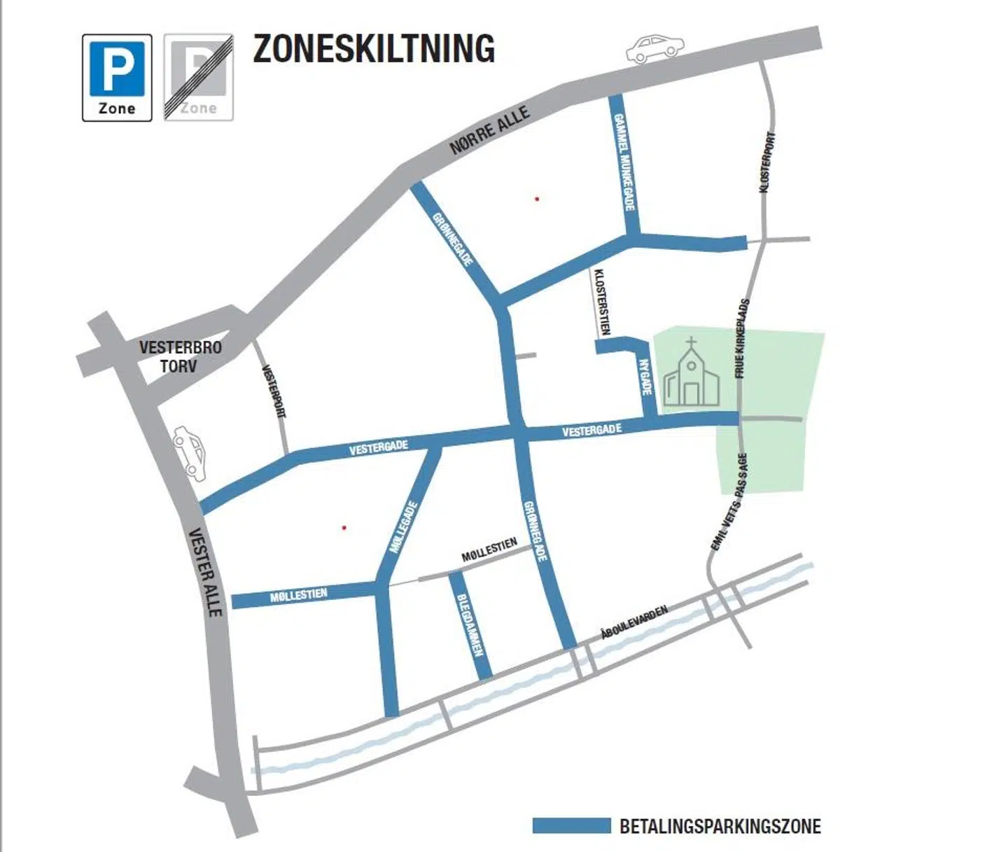 Derfor triller de sidste betalingsfrie pladser over til de andre betalingspladser, der allerede er i området.