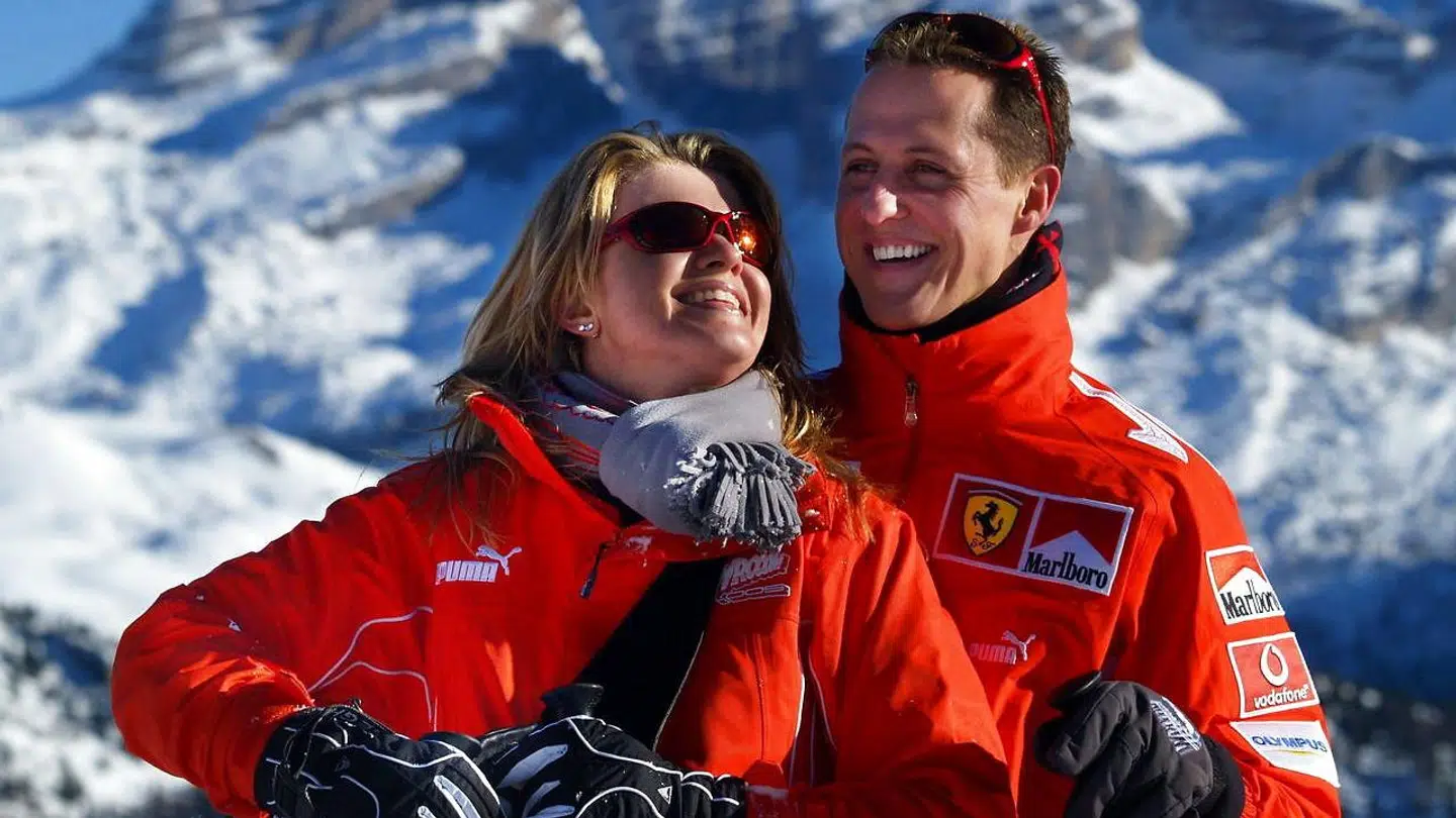 Michael Schumacher og konen Corinna.