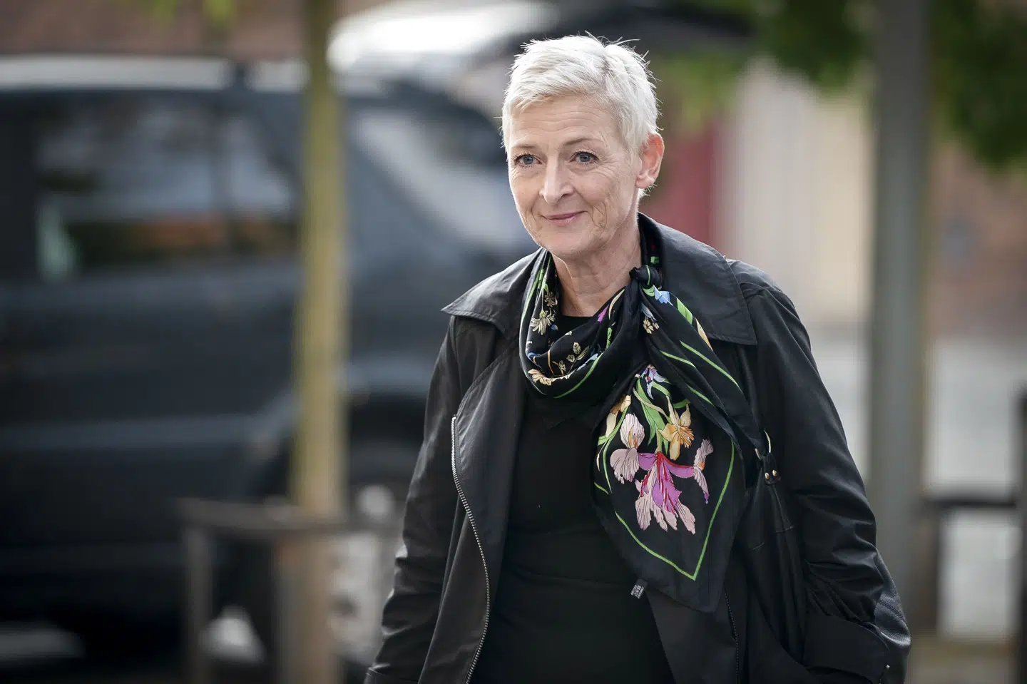 Line Skytte Mørk Hansen er onsdag blevet afhørt af Rigsretten. Her ses Line Skytte Mørk Hansen, da hun i 2020 blev afhørt i Instrukskommissionen. Liselotte Sabroe/Ritzau Scanpix