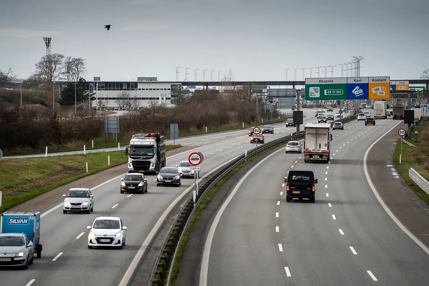 Storebæltsbroen ved juletid