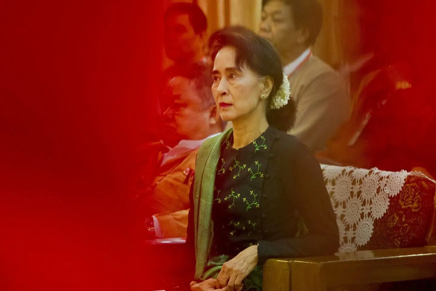 Myanmars leder Aung San Suu Kyi blev væltet af militæret ved et kup i februar 2021.