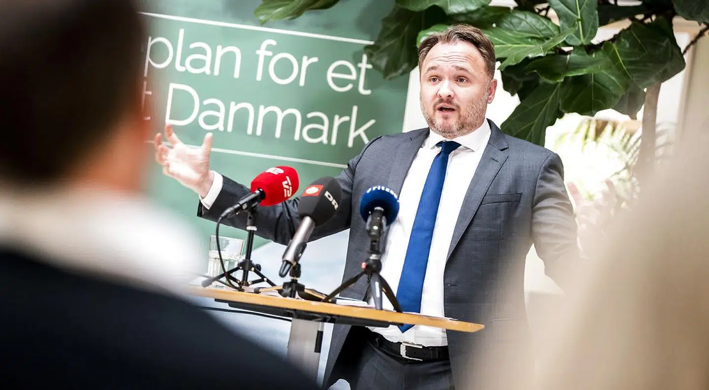 Klimaminister Dan Jørgensen, da han holdt pressemøde i Klima, Energi og Forsyningsministeriet i denne uge