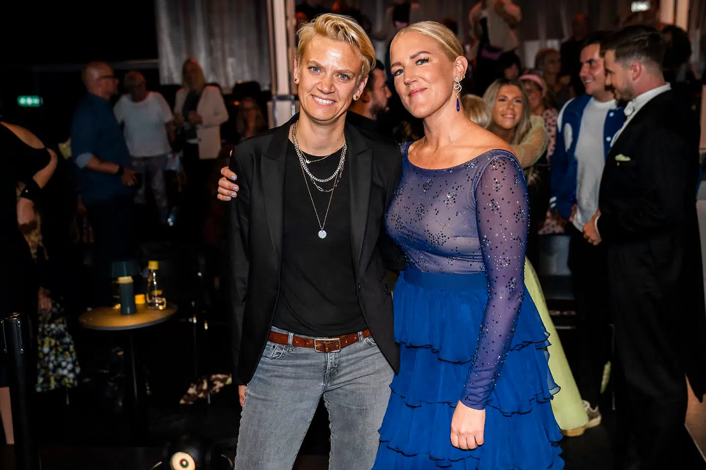Michelle Kristensen med sin kæreste Pernille Wass til 'Vild med dans'.