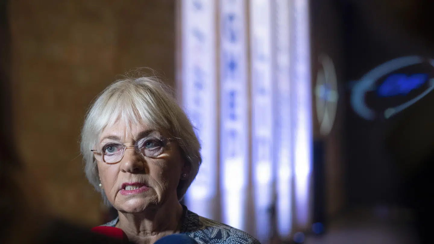 Pia Kjærsgaard giver interview før Dansk Folkepartis årsmøde lørdag den 18. september 2021. (Foto: Bo Amstrup/Ritzau Scanpix)