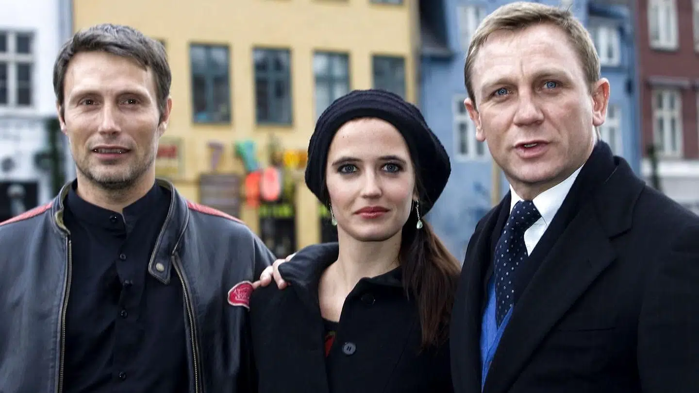 Mads Mikkelsen, Eva Green og Daniel Craig på pr-tur i København i forbindelse med lanceringen af 'Casino Royal'.