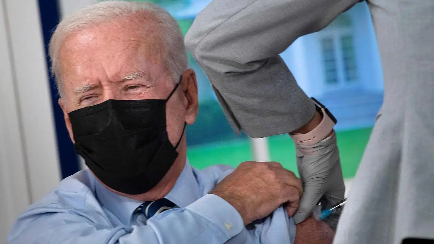 Joe Biden modtog 27. september et booster-skud med coronavaccine på direkte tv. Alt sammen for at opfordre amerikanerne til at blive vaccineret.