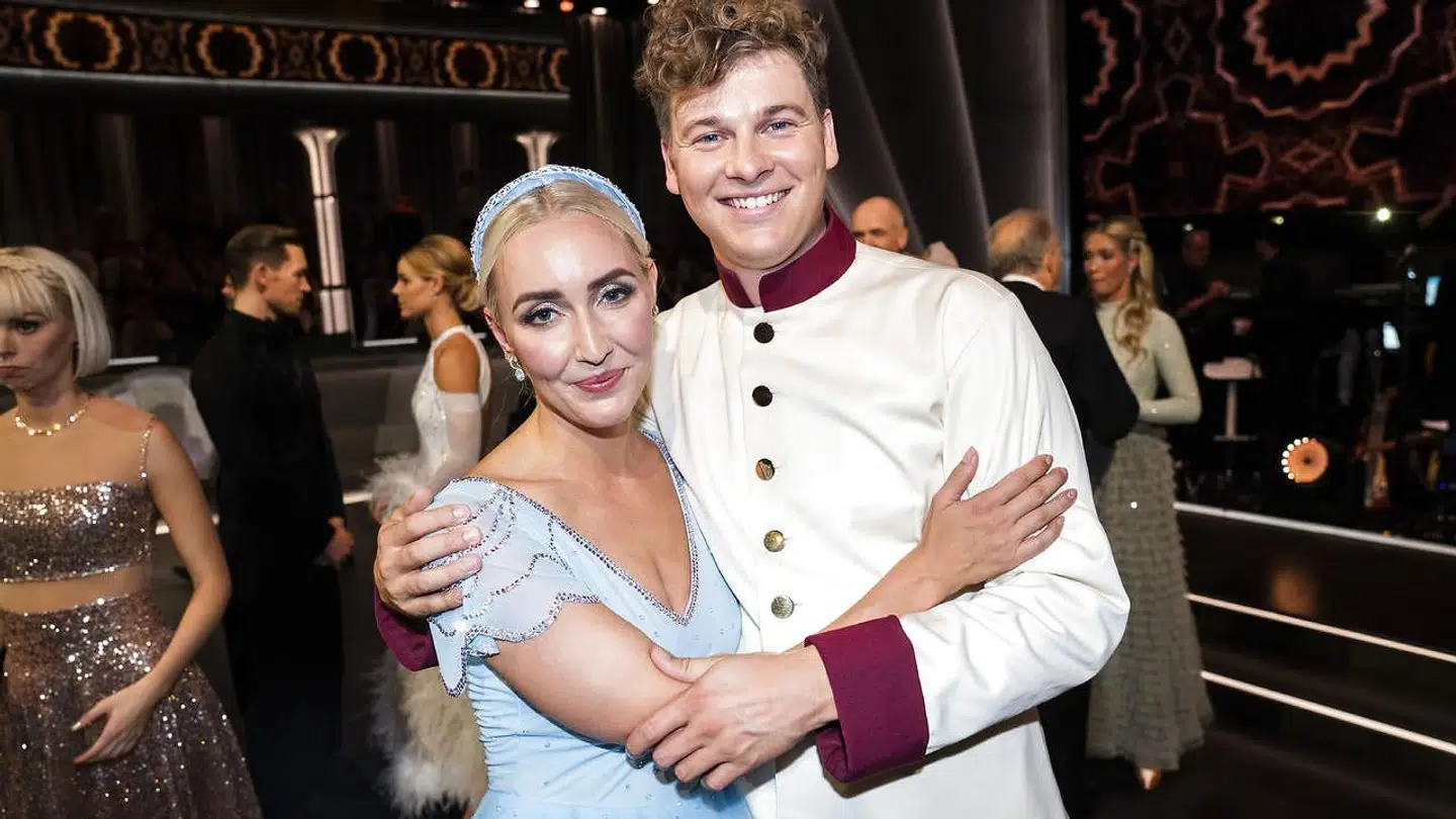 'Lakserytteren'/Rasmus Kolbe og Mille Funk er ude af 'Vild med dans' 2021. 'Vild med dans' sæson 18, program 3 på TV 2 fredag 24. september 2021. (Foto: Martin Sylvest/Ritzau Scanpix 2021)