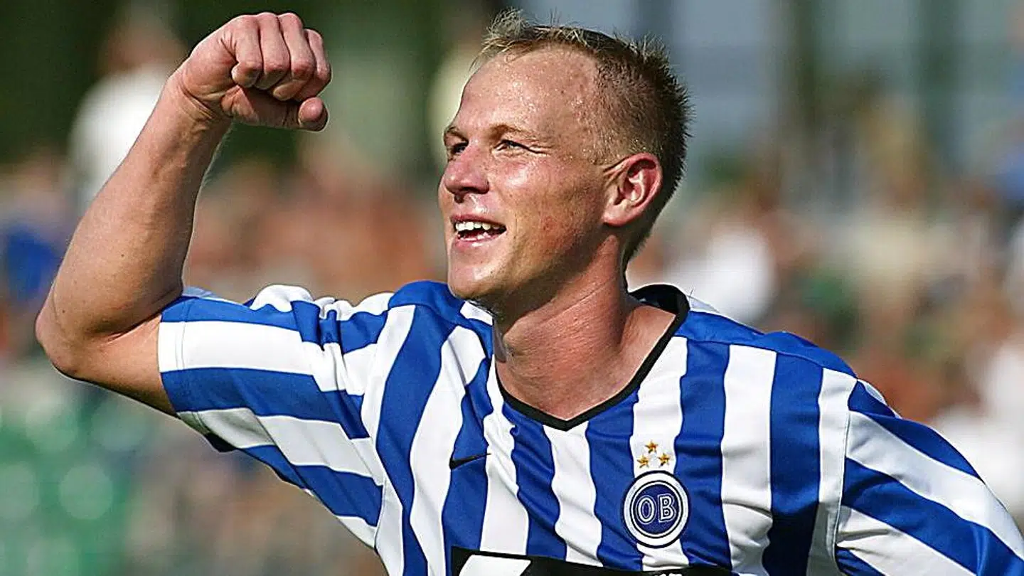 Søren Berg blev hattrickhelt for OB, da fynboerne vandt 4-0 over AB i 2002.