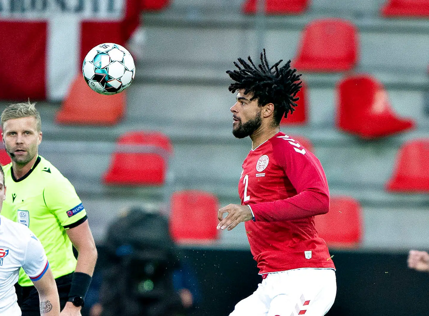 Danmarks Philip Billing i venskabslandskampen Danmark mod Færøerne på MCH Arena i Herning , 7. oktober 2020.. (Foto: Henning Bagger/Ritzau Scanpix)