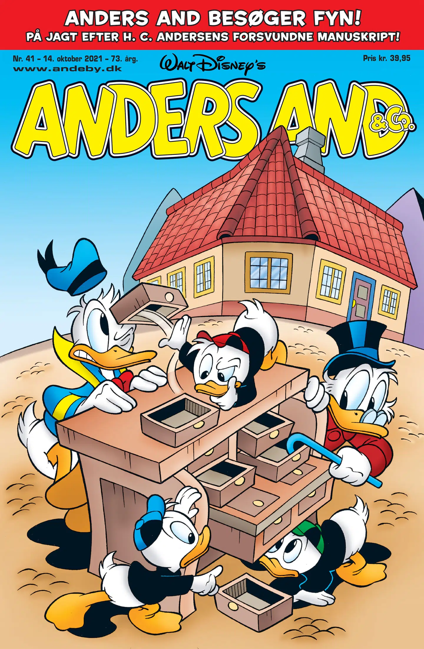 Forsiden til tegneserieudgaven, der udkommer i den 14. oktober.