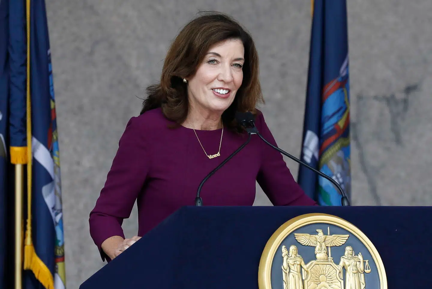 Guvernør Kathy Hochul.