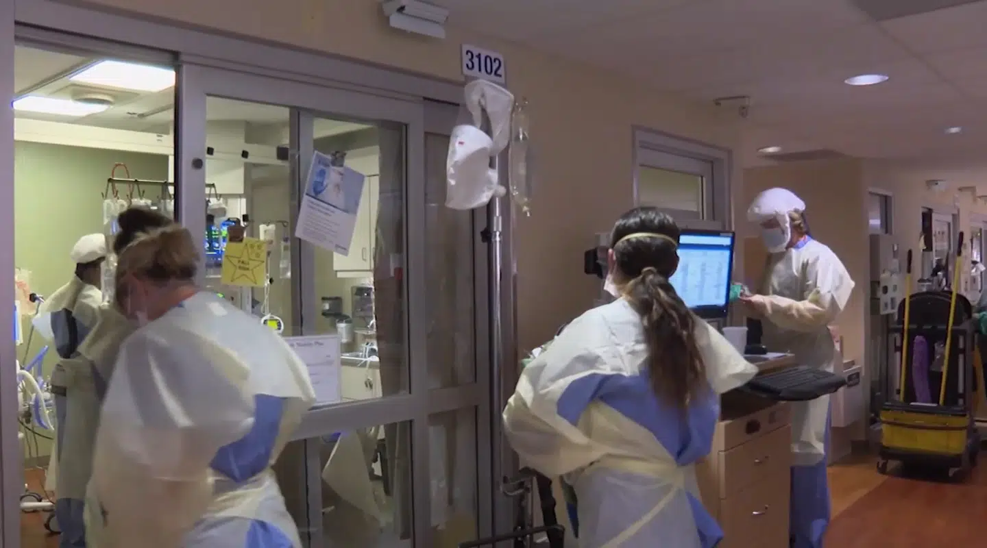 Travlt personale på et hospital i Boise, Idaho.