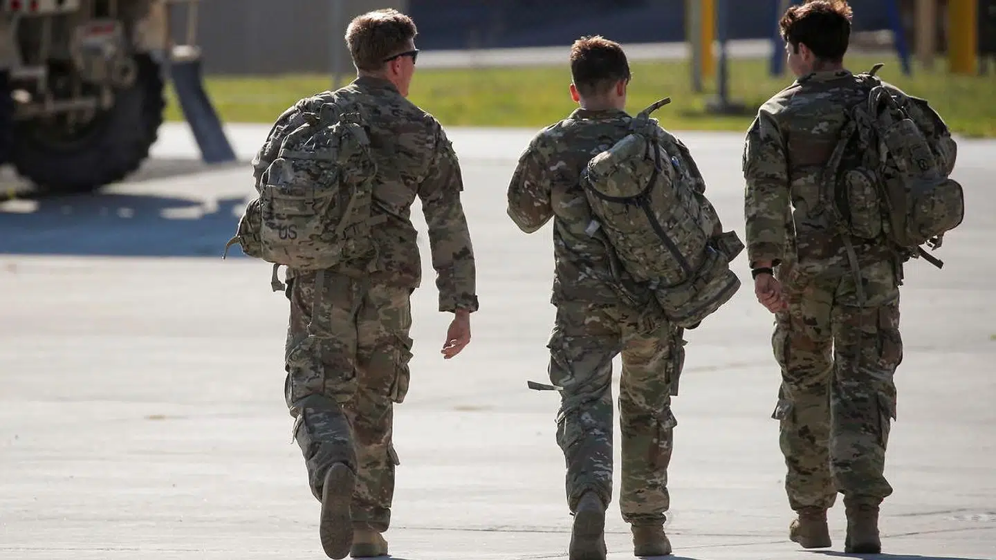 Amerikanske soldater i forbindelse med tilbagetrækningen fra Afghanistan i denne måned.