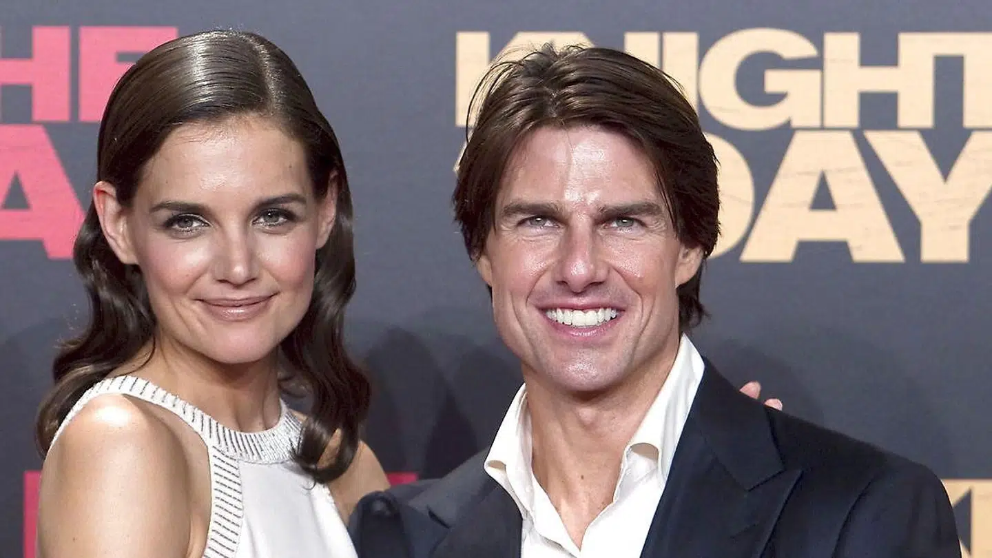 Tom Cruise ses her med sin ekskone Katie Holmes.