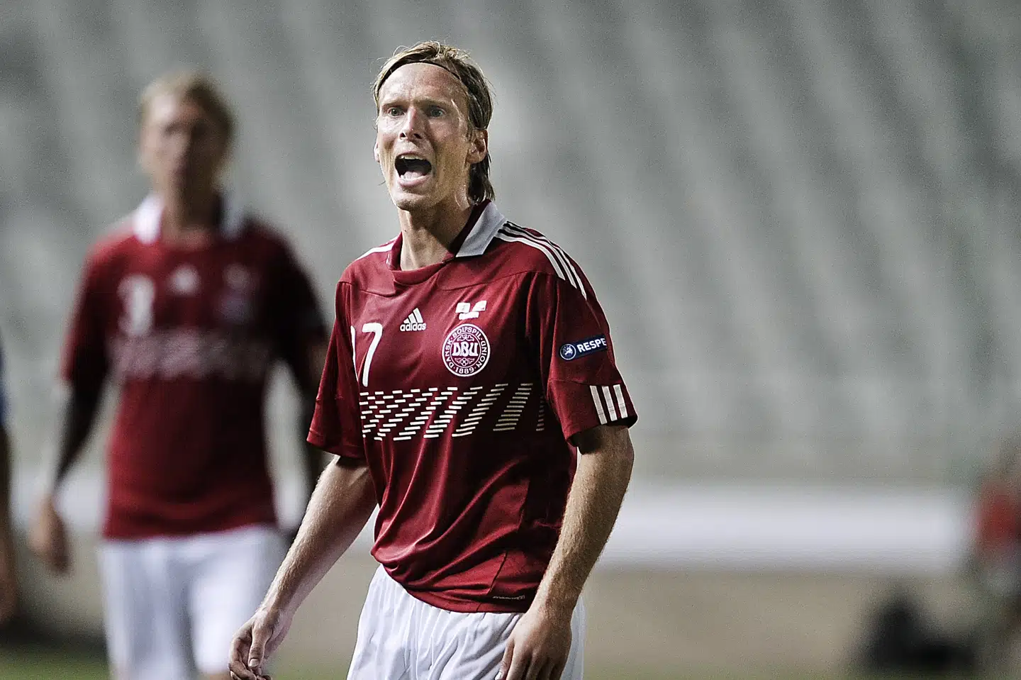 Christian Poulsen var fra 2001 til 2012 en del af det danske landshold som spiller. Nu skal han være assistenttræner. Liselotte Sabroe/Ritzau Scanpix