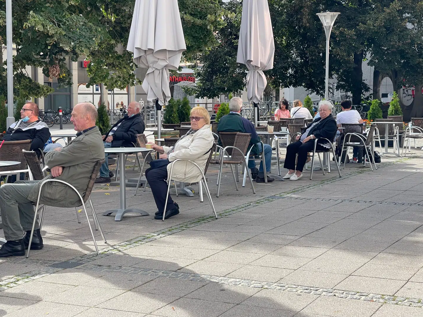 Caféliv, men ikke, som vi kender det fra de store byer. Dessau har den ældste befolkning i hele Tyskland.