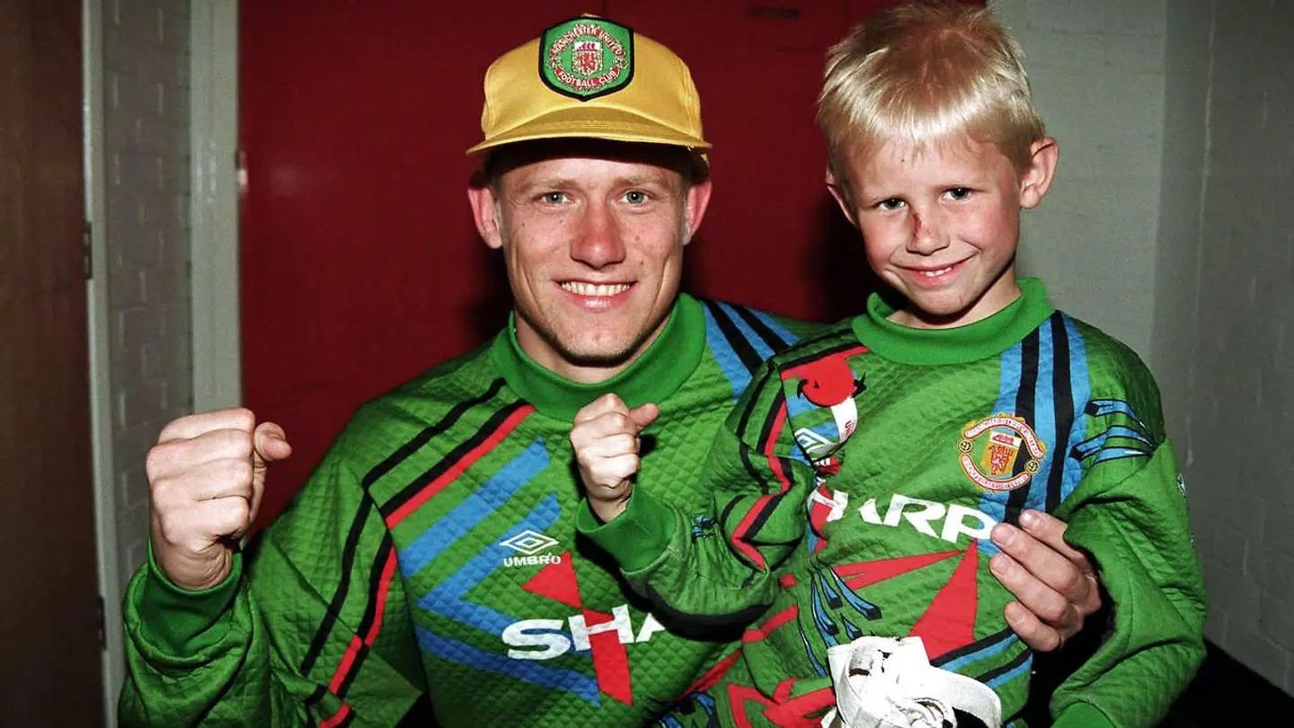 Peter Schmeichel og Kasper Schmeichel.