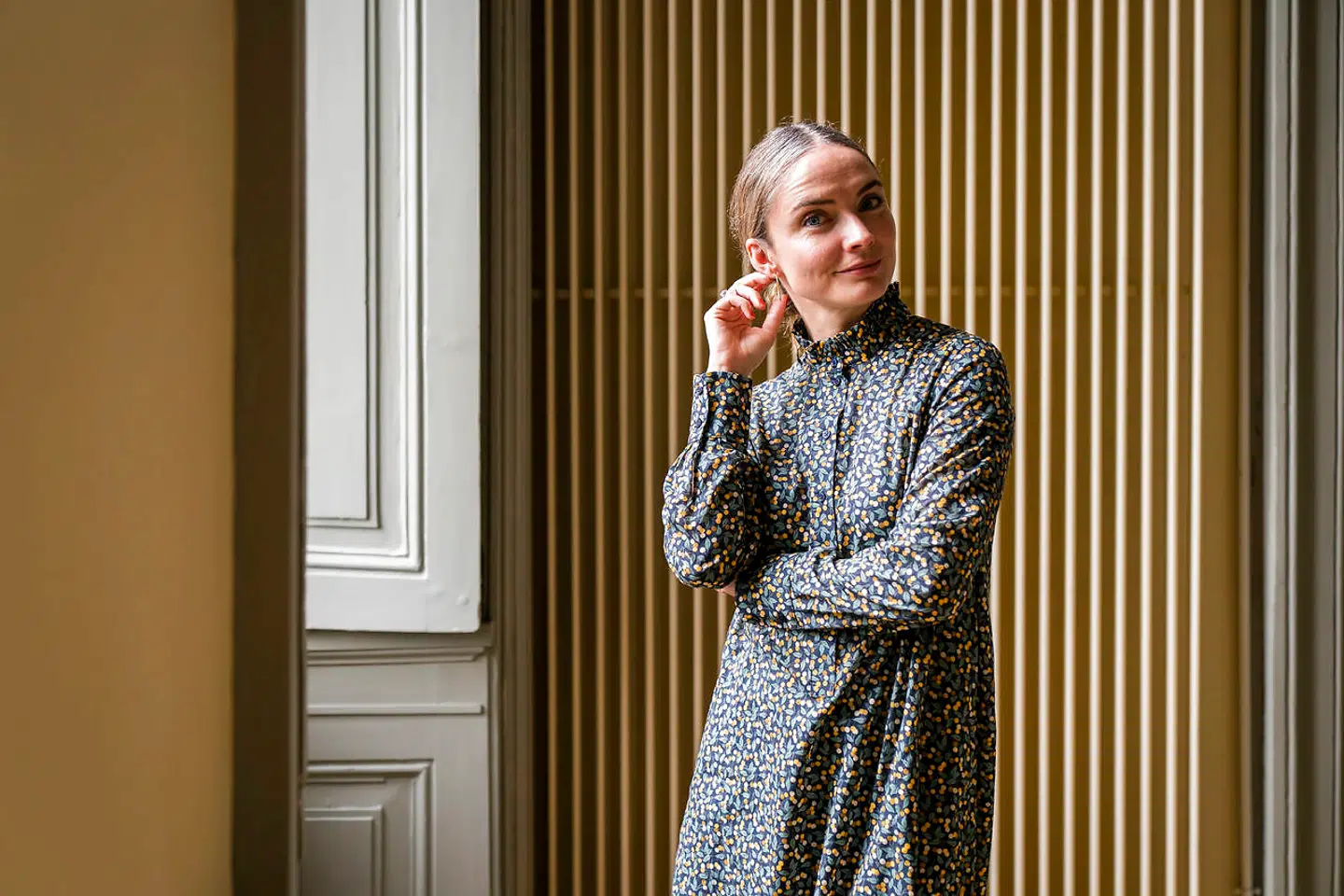 Neel Rønholdt, da TV 2 holder pressemøde på tv serien Sygeplejeskolen IV på Medicinsk Museum i København torsdag den 16. september 2021.. (Foto: Ida Marie Odgaard/Ritzau Scanpix)