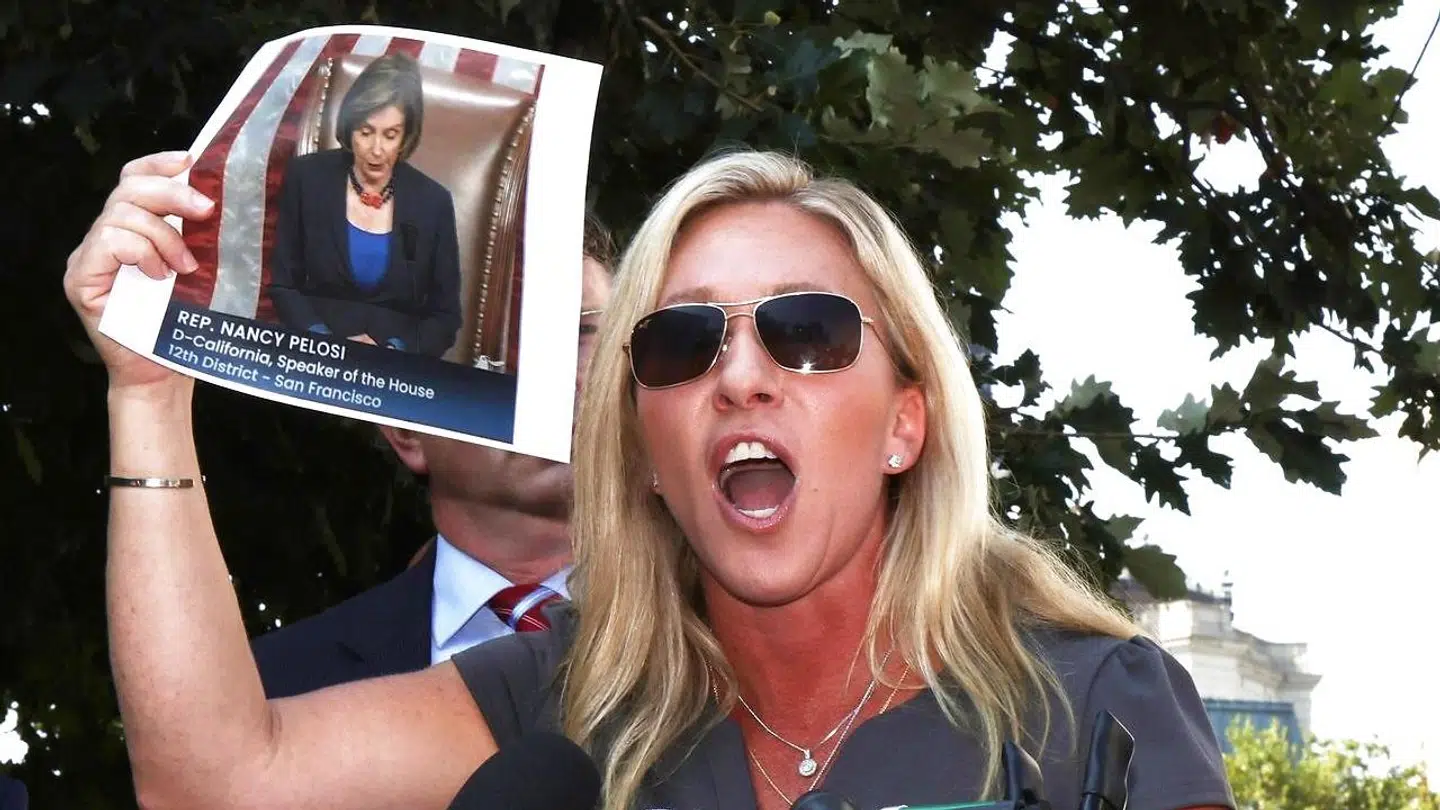 Marjorie Taylor Greene er ikke fan af den Demokratiske leder i Repræsentanternes Hus Nancy Pelosi.