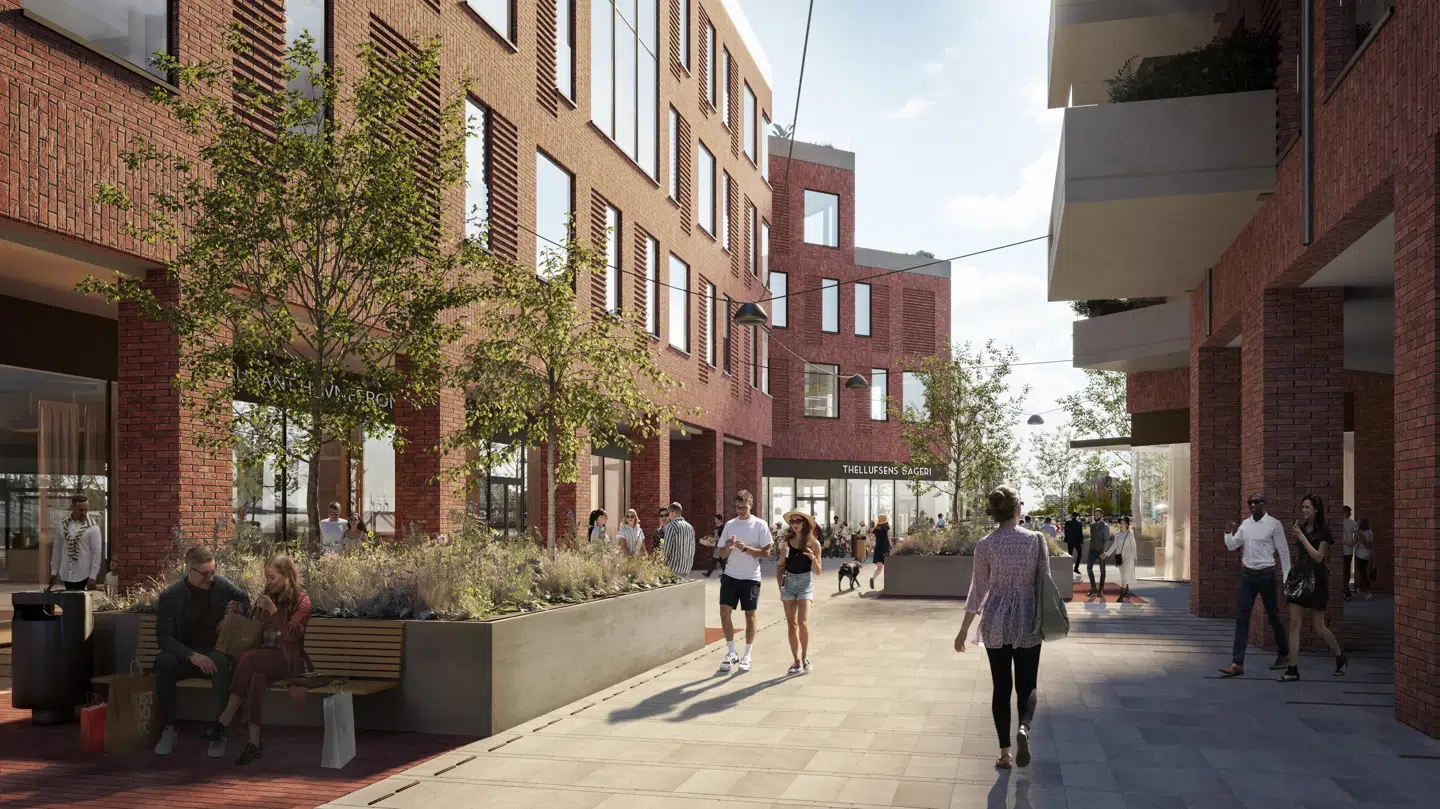Nicolinehus vil både byde på spisesteder, butikker, kontorer og Aarhus Ø's første dagligvarebutik.