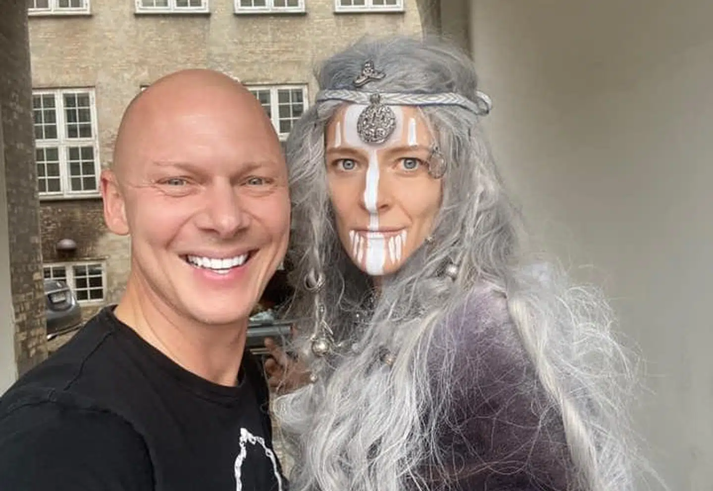 Jim Lyngvild med kulturminister og vølve Ane Halsboe-Jørgensen.