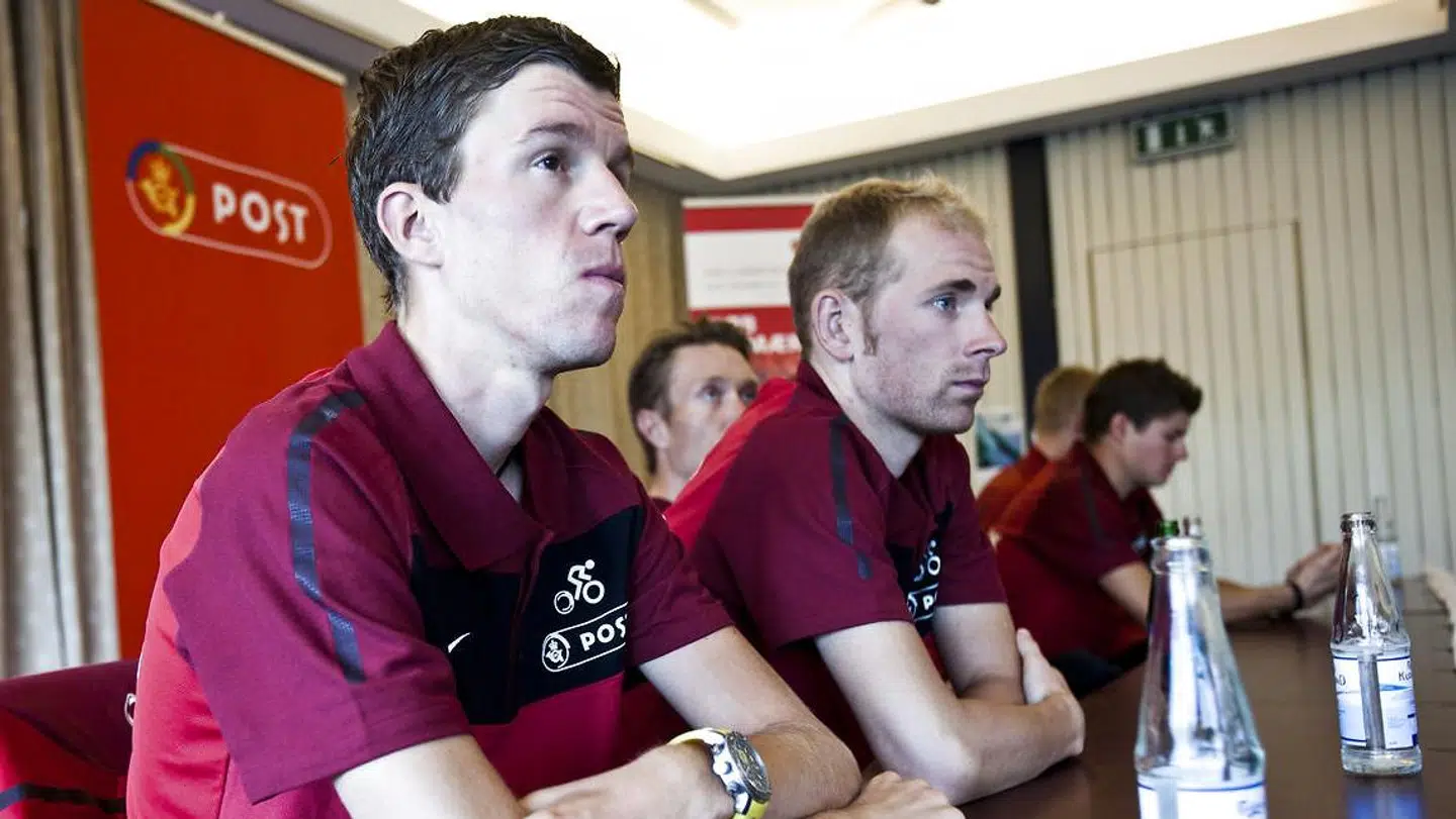 Chris Anker Sørensen sammen med Michael Mørkøv forud for VM i 2011.