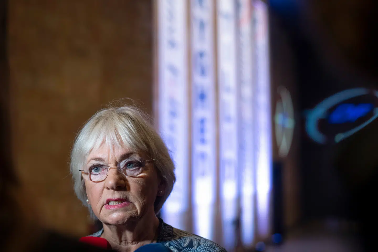 Pia Kjærsgaard giver interview før Dansk Folkepartis årsmøde lørdag den 18. september 2021. (Foto: Bo Amstrup/Ritzau Scanpix)