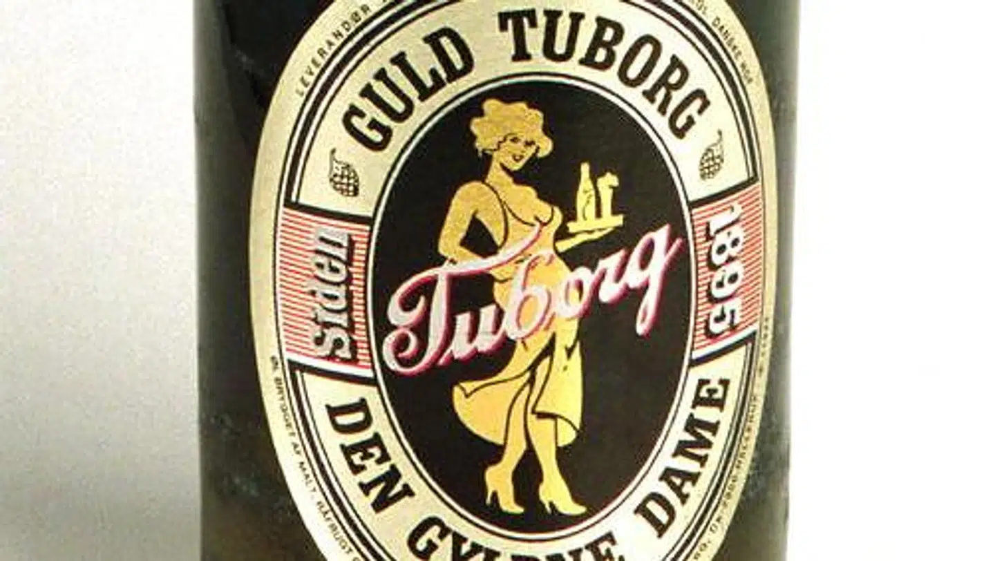 Sådan så Guldøl ud i 'gamle' dage. Nu er designet lavet om for at portrættere den 'moderne kvinde'.