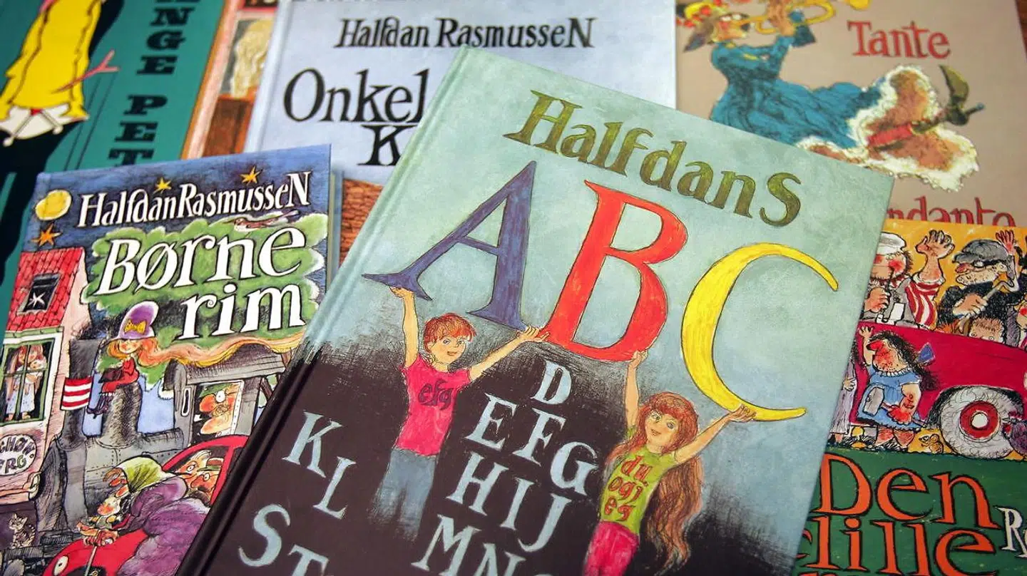 Børnebøger af forfatteren Halfdan Rasmussen - Børnerim er blevet ryddet for forskellige ord