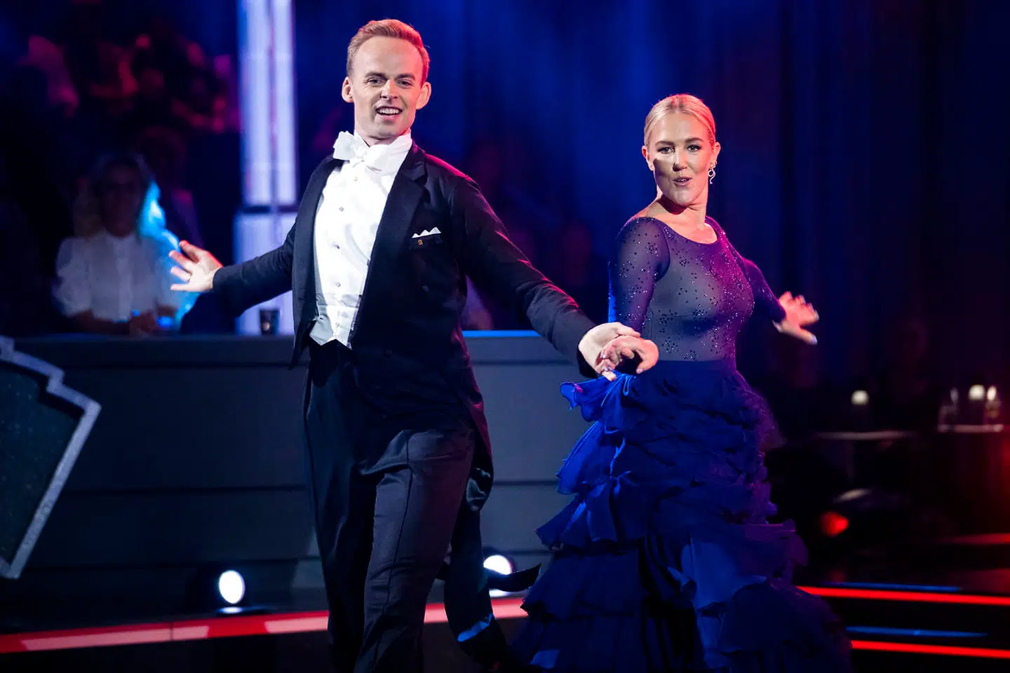 Michelle & Mads, Wienervals. Vild med Dans sæson 18, program 2 på TV2 fredag den 17. September 2021. (Foto: Martin Sylvest/Ritzau Scanpix 2021)