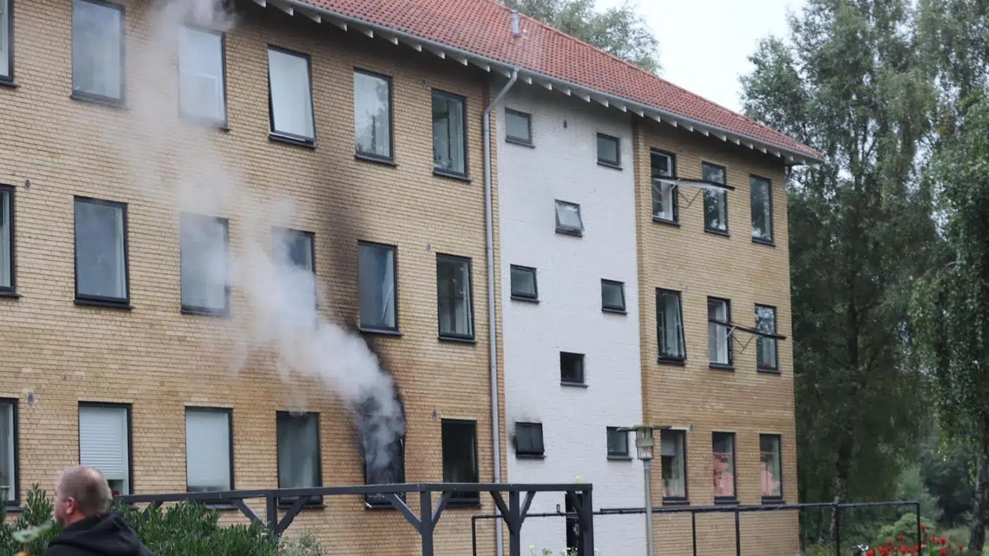 Røgudvikling i Lindeparken.