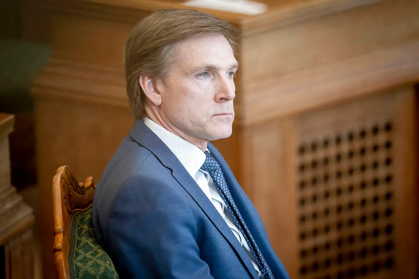 Kristian Thulesen Dahl (DF) under et møde i Folketingssalen.