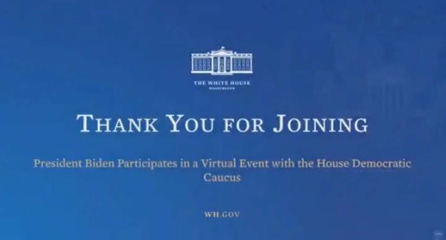 Der et et skilt som dette, der ofte dukker op, når Joe Biden bliver afbrudt.