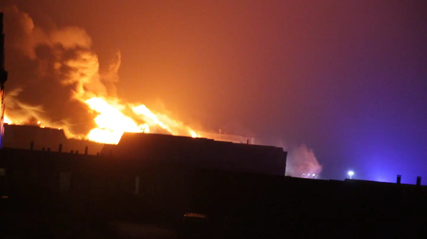 Brand i Hvide Sande.