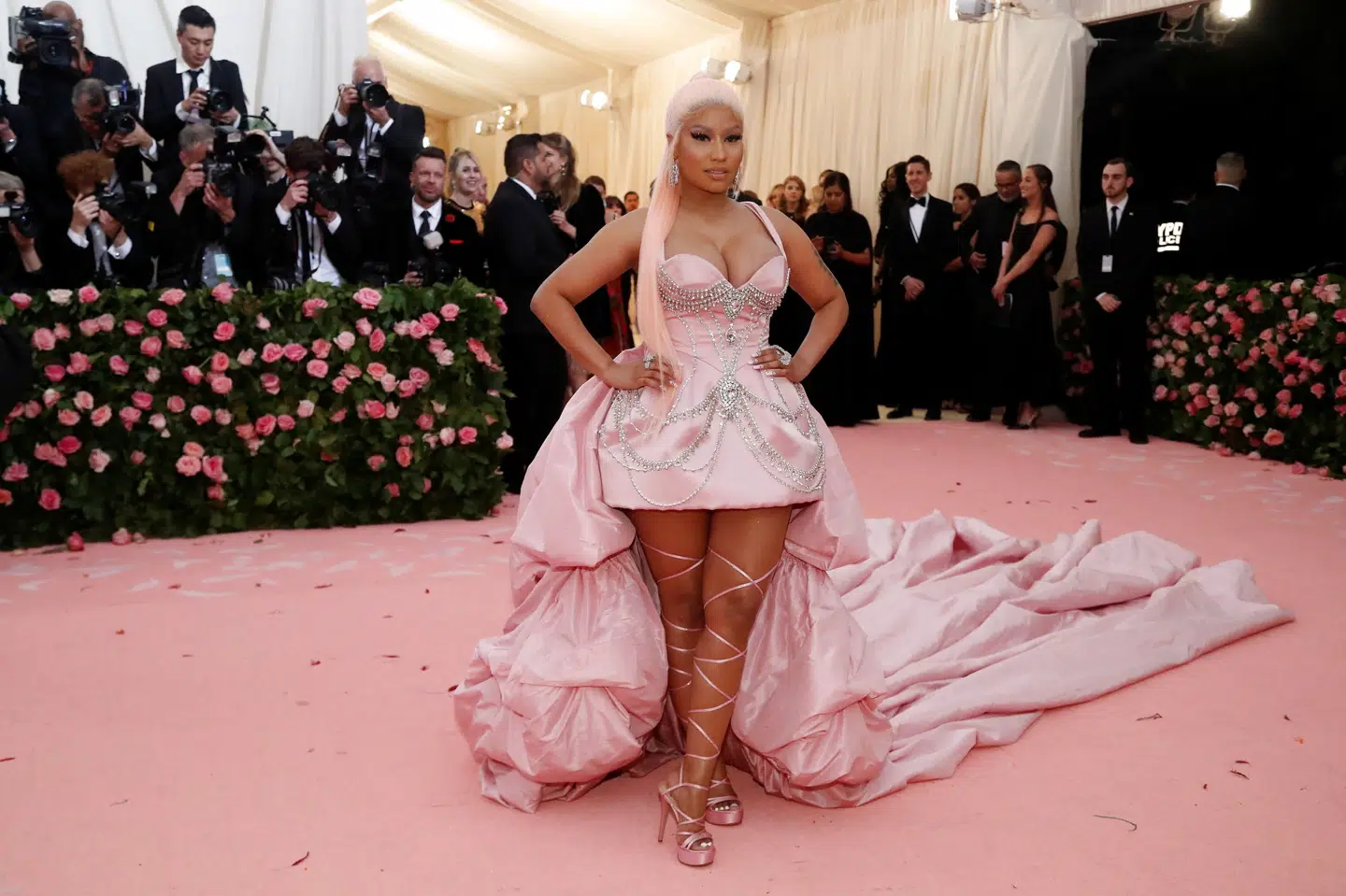 Den amerikanske sangerinde Nicki Minaj er kommet i stormvejr, efter at hun delte et opslag på sociale medier, hvor hun gav udtryk for vaccineskepsis. Mario Anzuoni/Reuters