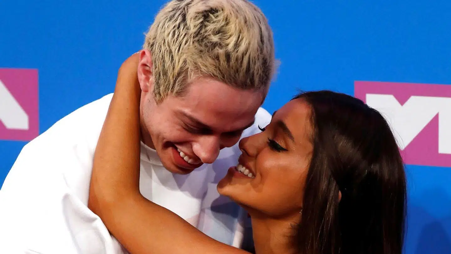 Pete Davidson og Ariana Grande.