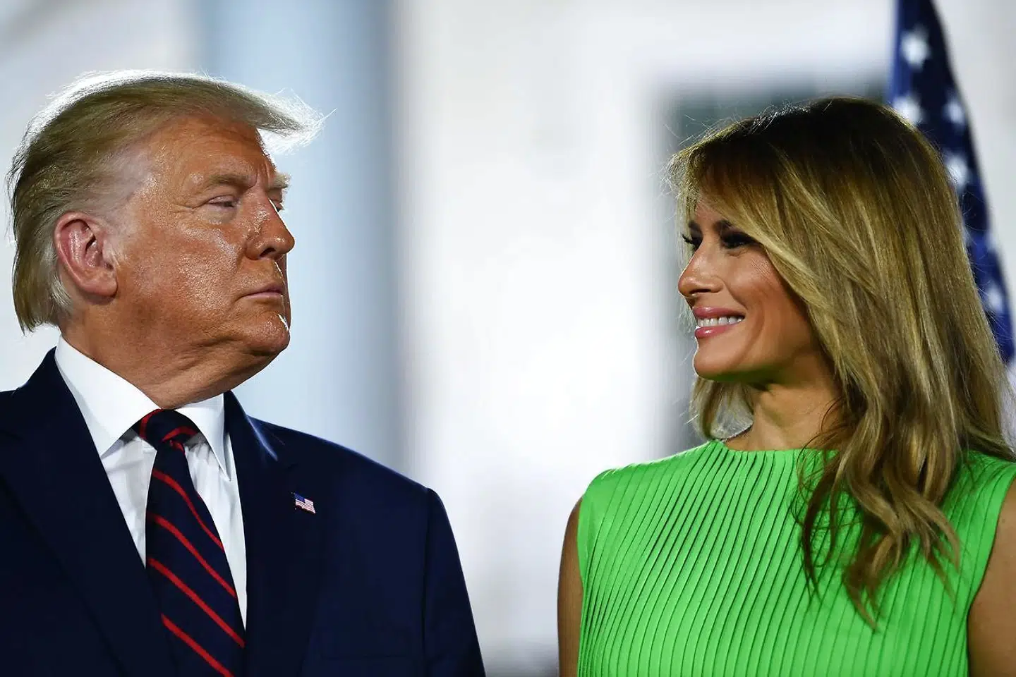 Donald og Melania Trump bor i dag i Florida.