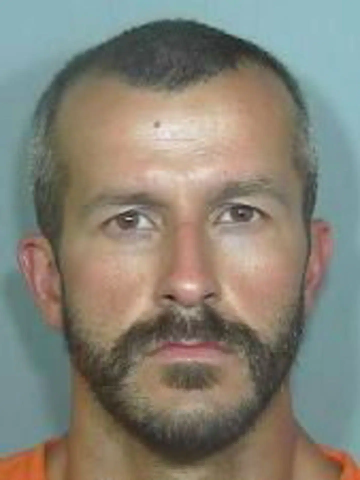 epa06961046 A handout photo made available by the Weld County Sheriff's office shows a booking photo of Chris Watts. According to media reports on 20 August 2018, Chris Watts, 33, of Frederick, Colorado was charged with three counts of first-degree murder and three counts of tampering with physical evidence for allegedly murdering his pregnant wife and their two daughters. EPA/Weld County Sheriff's office /HANDOUT HANDOUT EDITORIAL USE ONLY/NO SALES