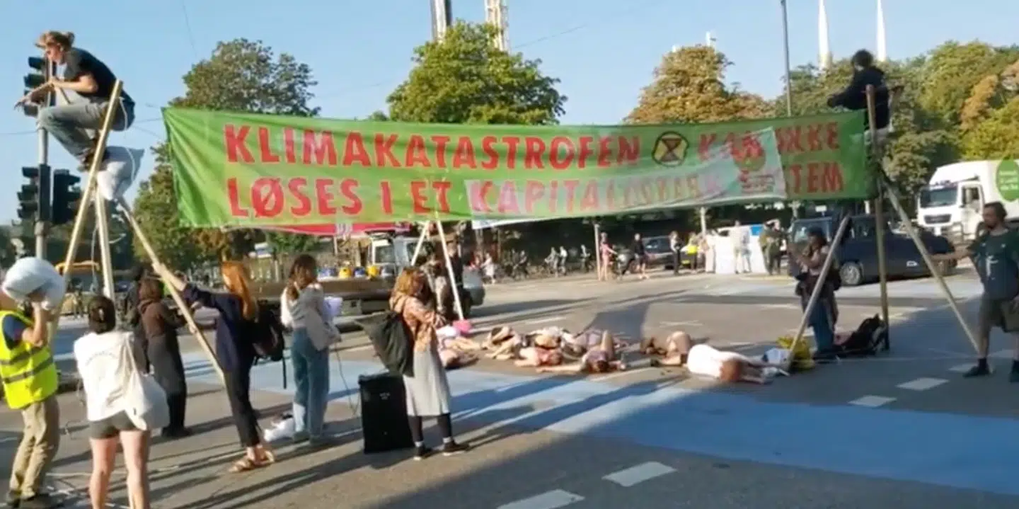 Extinction Rebellion demonstrerer for klimaretfærdighed. Foto: Extinction Rebellion