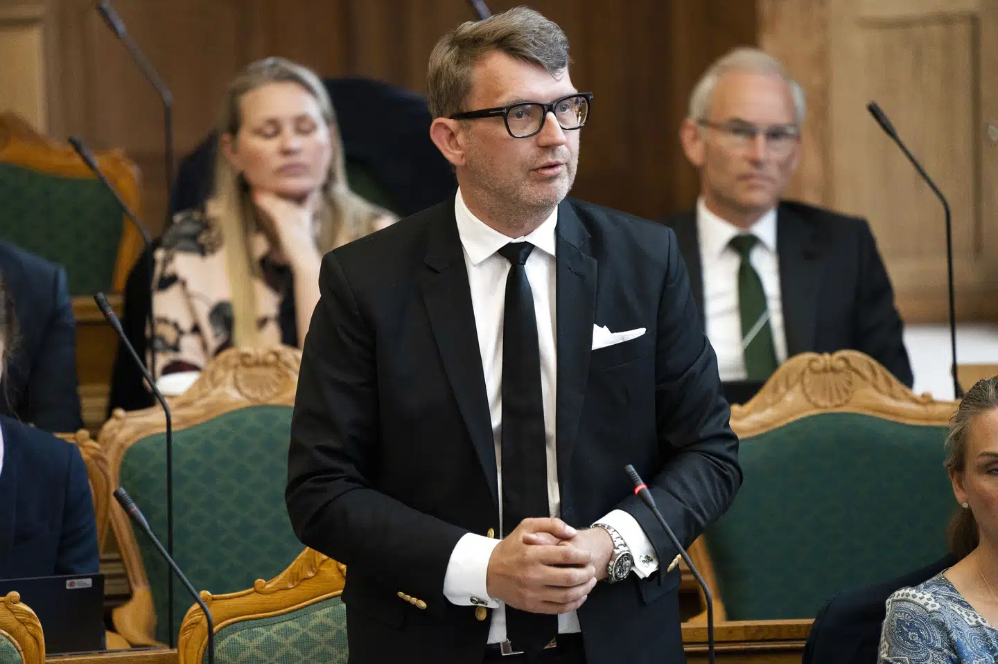 Troels Lund Poulsen (V) under folketingets afslutningsdebat i Folketingssalen, onsdag den 2. juni 2021. (Foto: Emil Helms/Ritzau Scanpix) Emil Helms/Ritzau Scanpix