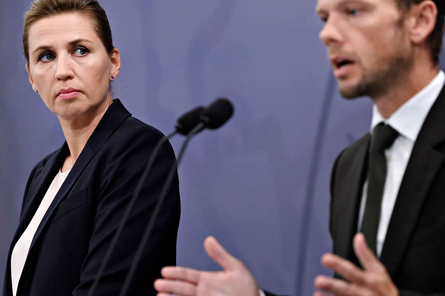 De store linjer i reformudspillet 'Danmark kan mere' blev præsenteret af statsminister Mette Frederiksen flankeret af Hummelgaard og finansminister Nicolai Wammen tirsdag i Spejlsalen i Statsministeriet.