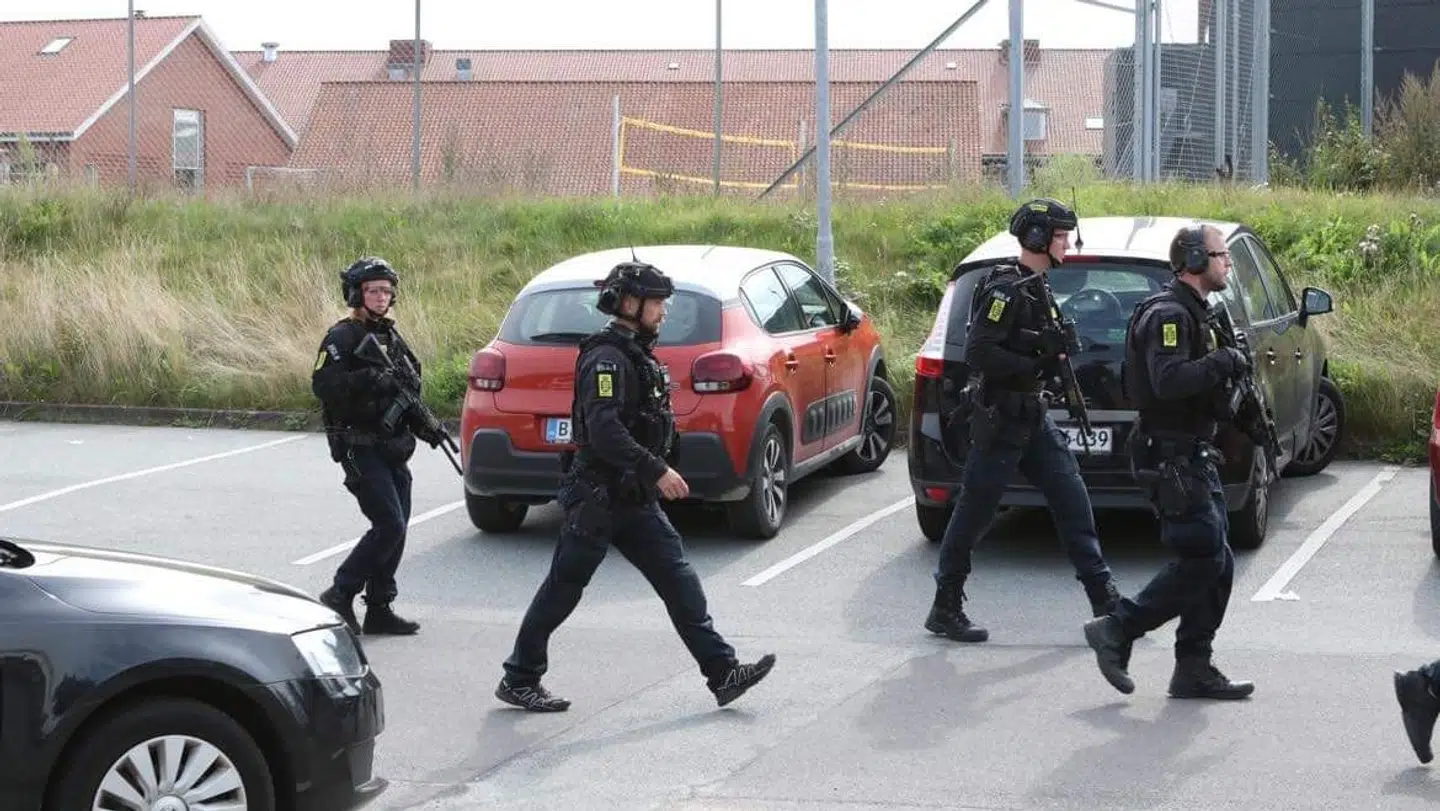 Elever fik besked på at blive inde i deres klasselokaler. Foto: Presse-fotos.dk