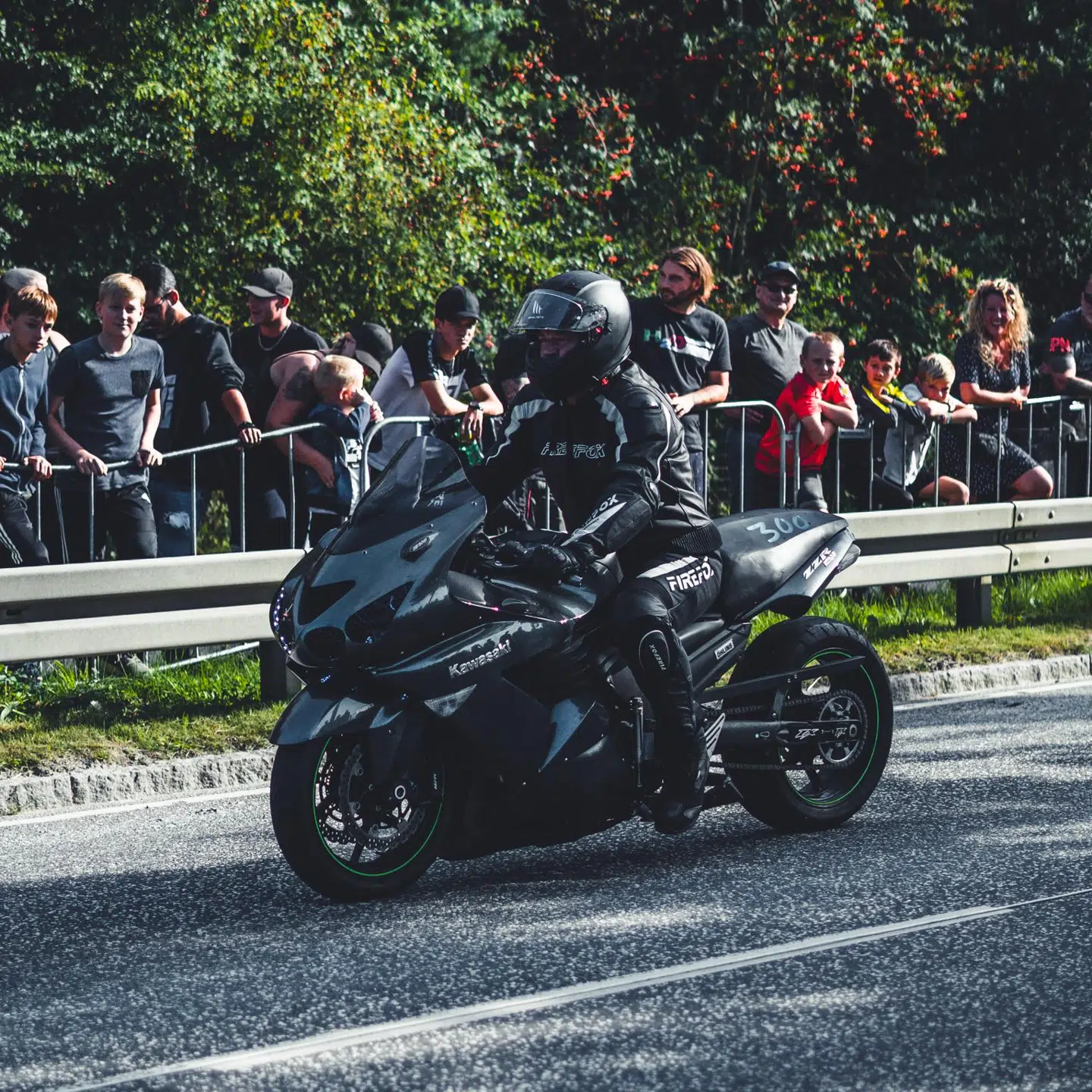 Også motorcyklister var at finde ved arrangementet.