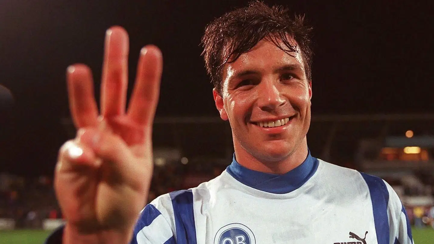 »Se, hvor mange mål jeg har scoret.« Per Pedersen scorede hattrick på syv minutter – godt nok med pausen imellem – mod FCK i efteråret 1996.
