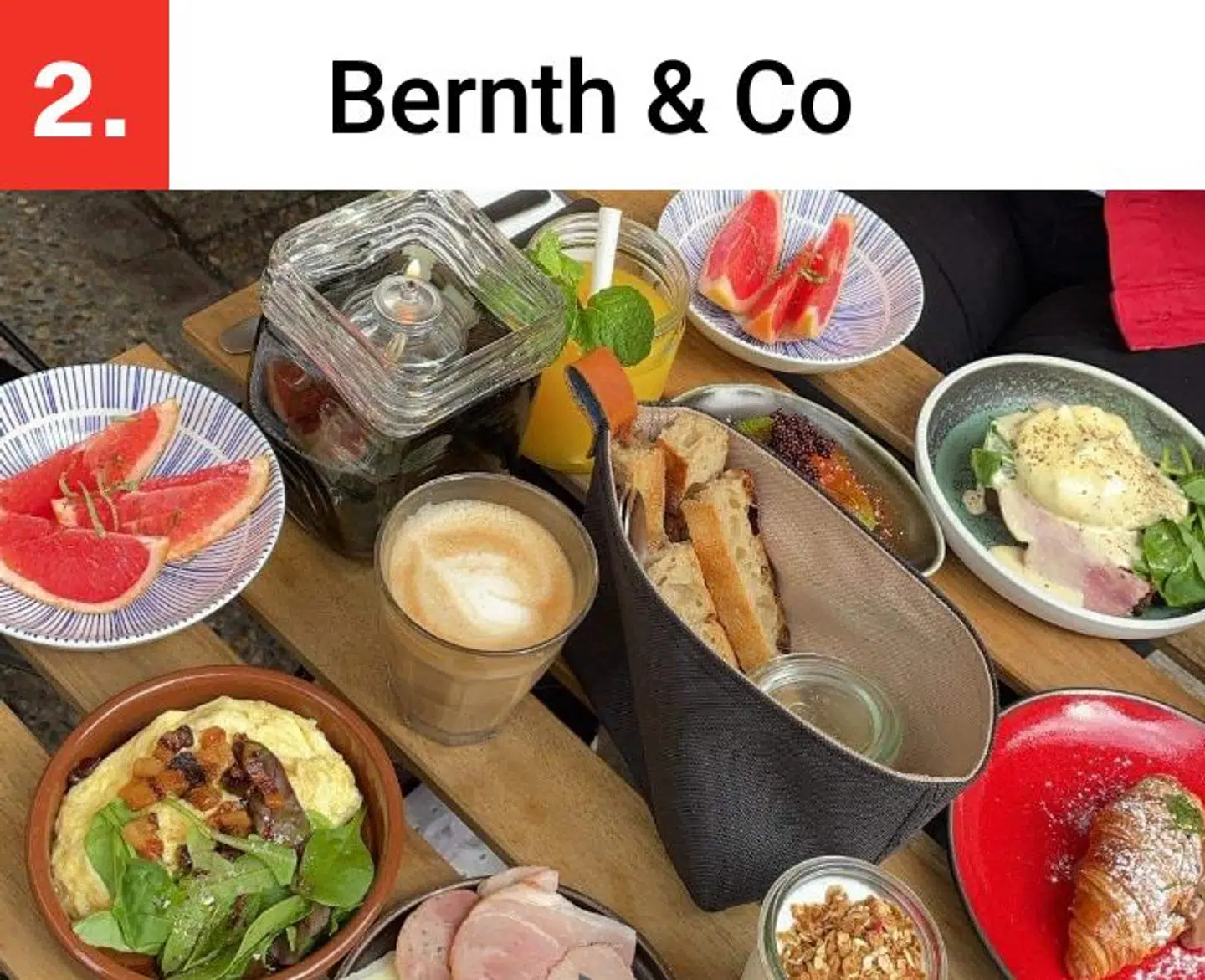 På Bernth & co. kan man selv vælge et par retter fra menukortet.