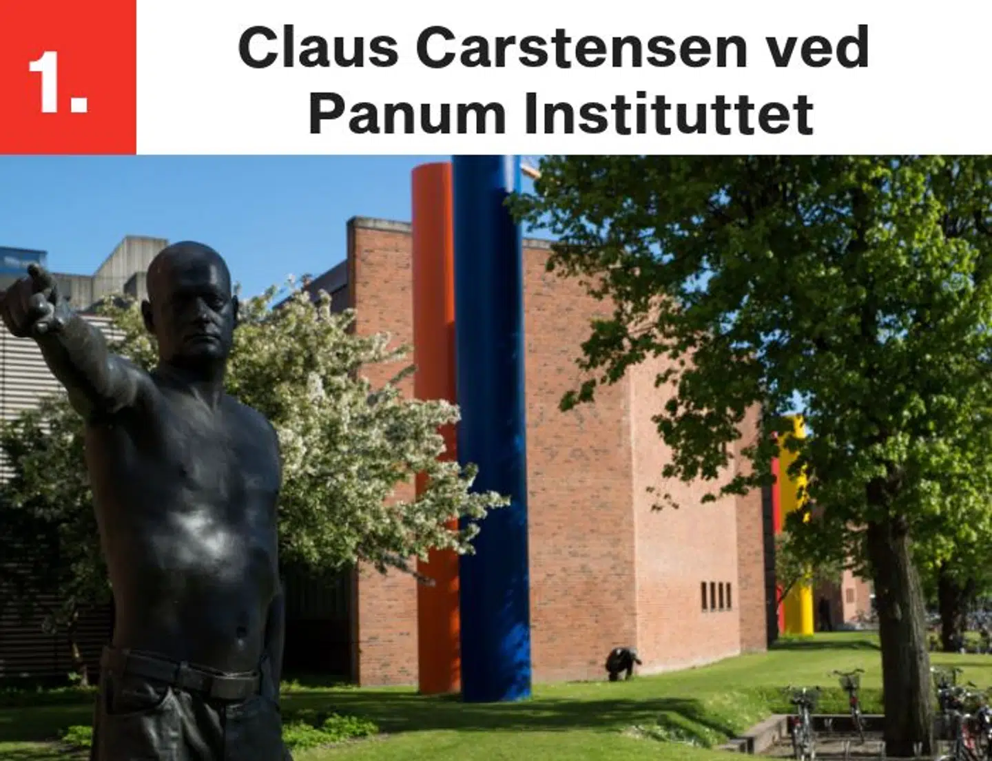 To af de skulpturer, man kan finde ved Panum Instituttet.