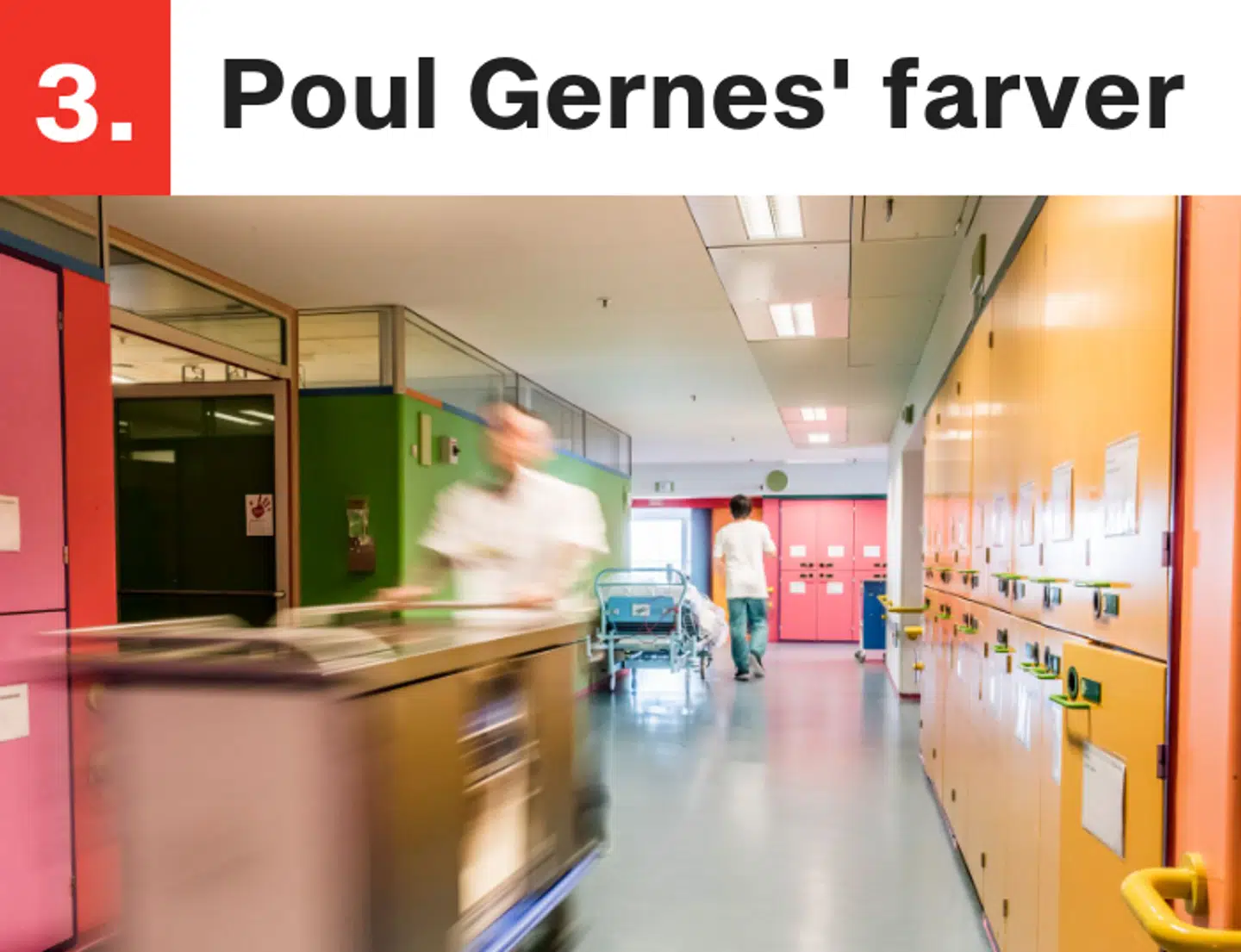 Pouls Gernes' farver pryder Herlev Hospitals oprindelige bygninger.