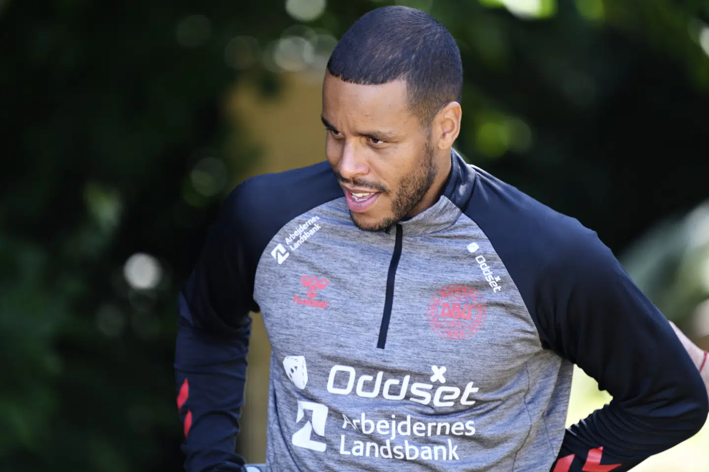 Mathias Zanka Jørgensen var en del af Danmarks trup til EM i sommer, men forsvarsspilleren kom ikke på banen. Philip Davali/Ritzau Scanpix