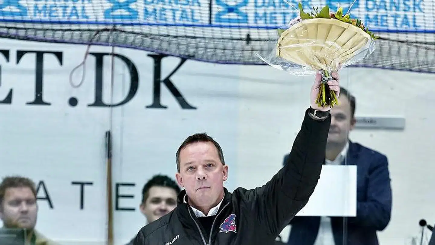 Aalborg Pirates sportschef Ronny Larsen er ikke færdig med at handle ind til sæsonen, der ellers startede fredag aften. Arkivfoto fra sidste års Final 4, hvor Aalborg-legenden blev optaget i Hall of Fame.