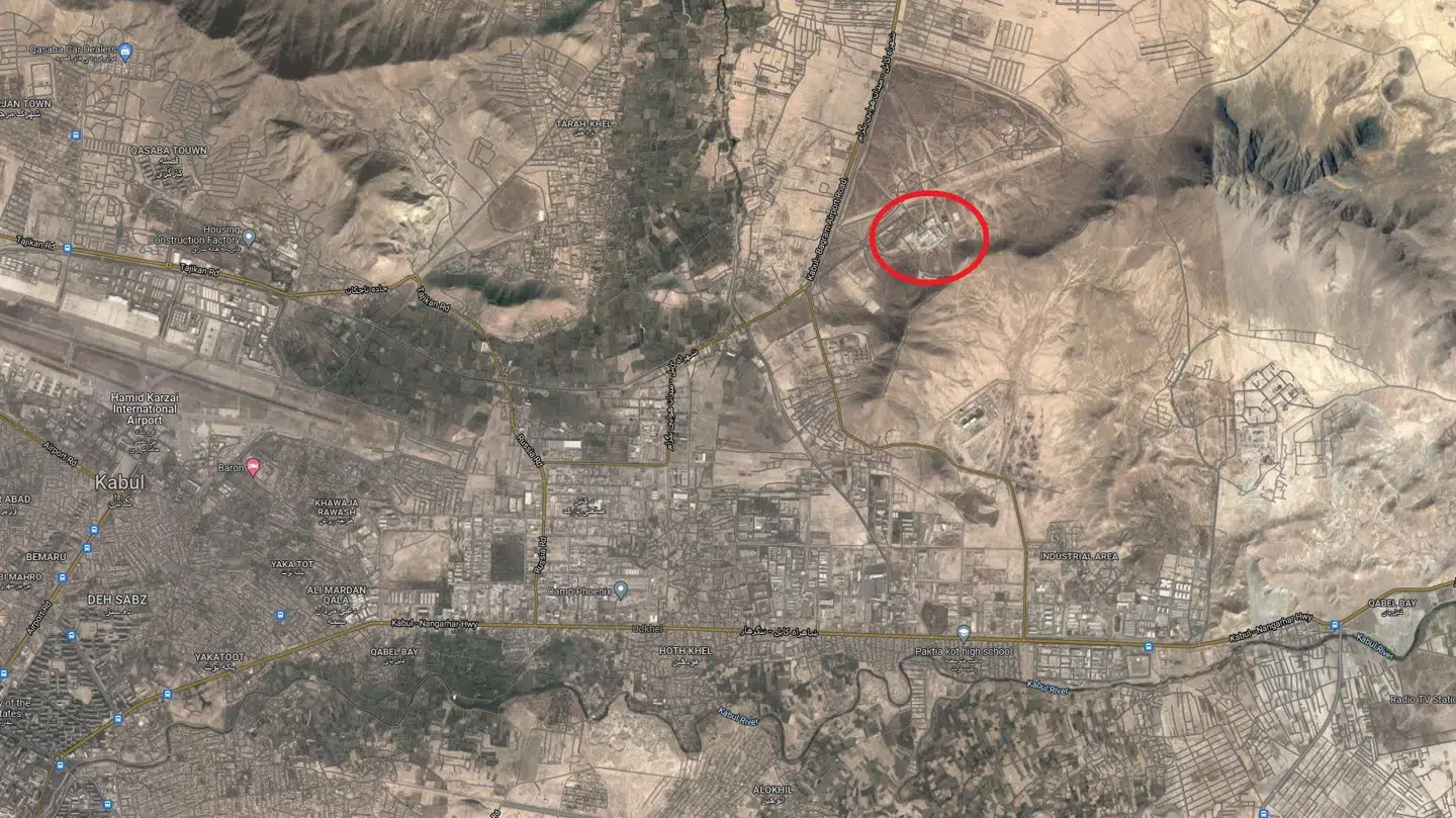 Her lå det ultrahemmelige CIA-fængsel Salt Pit i det nordlige af Kabul.